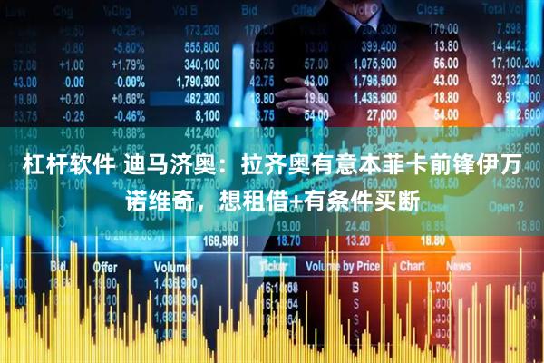 杠杆软件 迪马济奥：拉齐奥有意本菲卡前锋伊万诺维奇，想租借+有条件买断